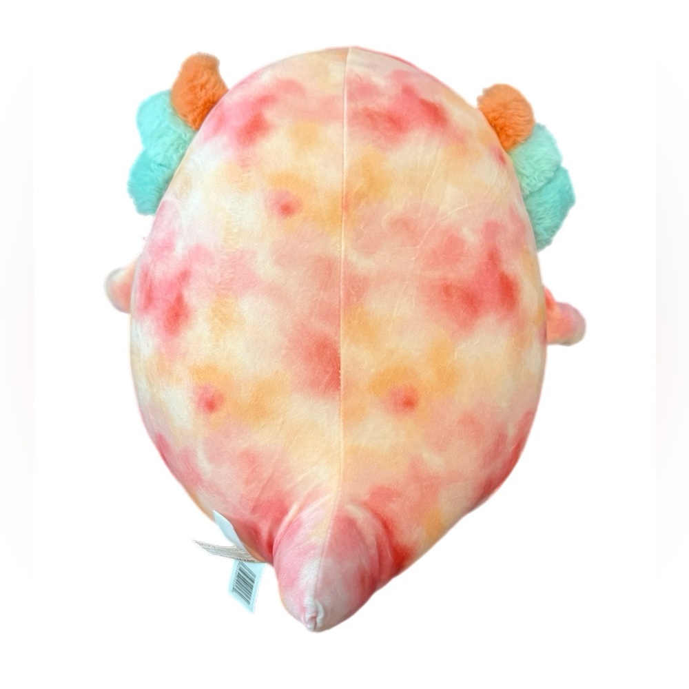 Squishmallows Askel the Axolotl Pinks and Orange tie dye Stuffed Animal NWT 14” - Picture 5 of 7